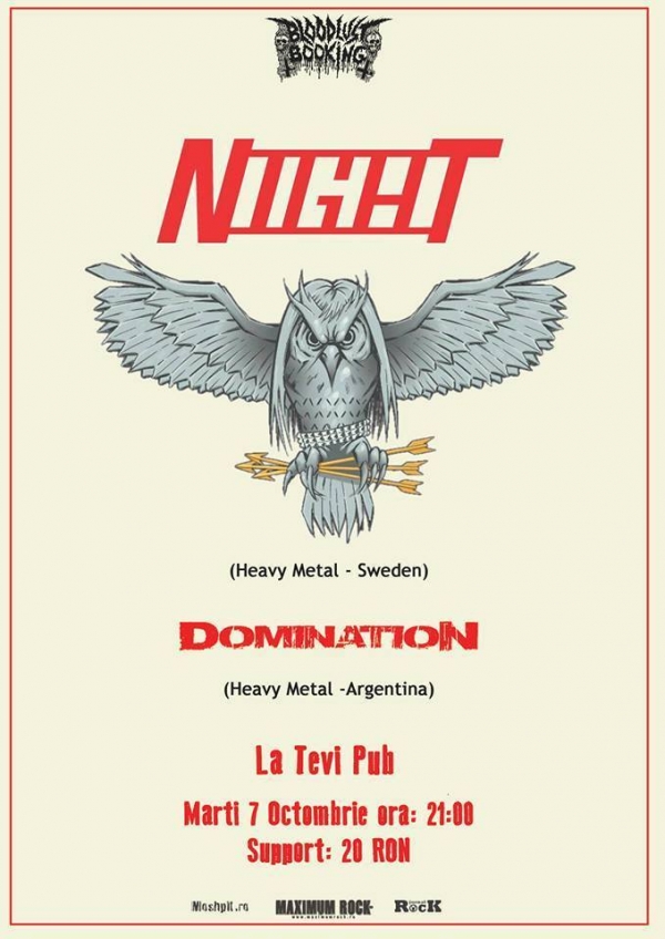 Trupa suedeza Night canta in La Tevi Pub din Cluj-Napoca